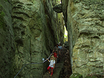 Felsenwege in der Teufelsschlucht